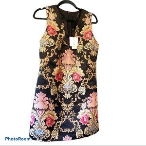 NWT Laundry by Shelli Segal Floral Jacquard Dress